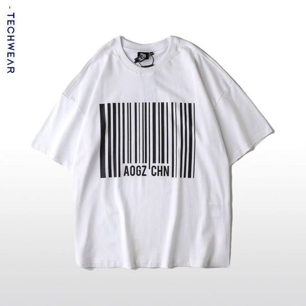 KT Barcode English Print T-Shirt