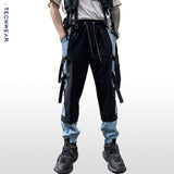 KT Blue Paneled High Street Cargo Pants