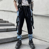 KT Blue Paneled High Street Cargo Pants