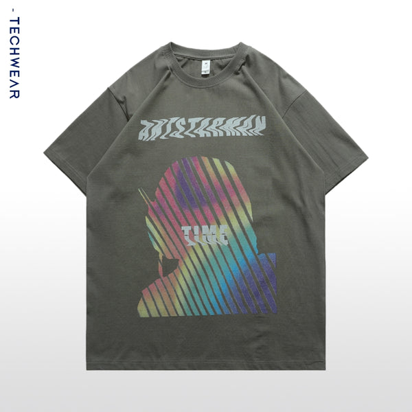 KT Messy Line Print T-Shirt