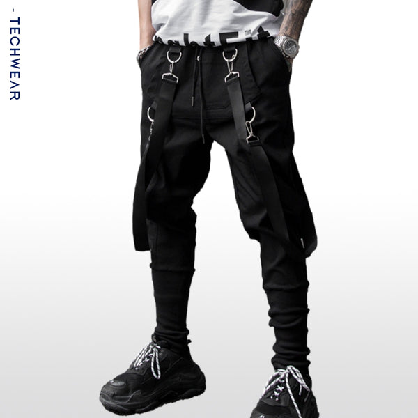 KT Black Tapered Cargo Pants