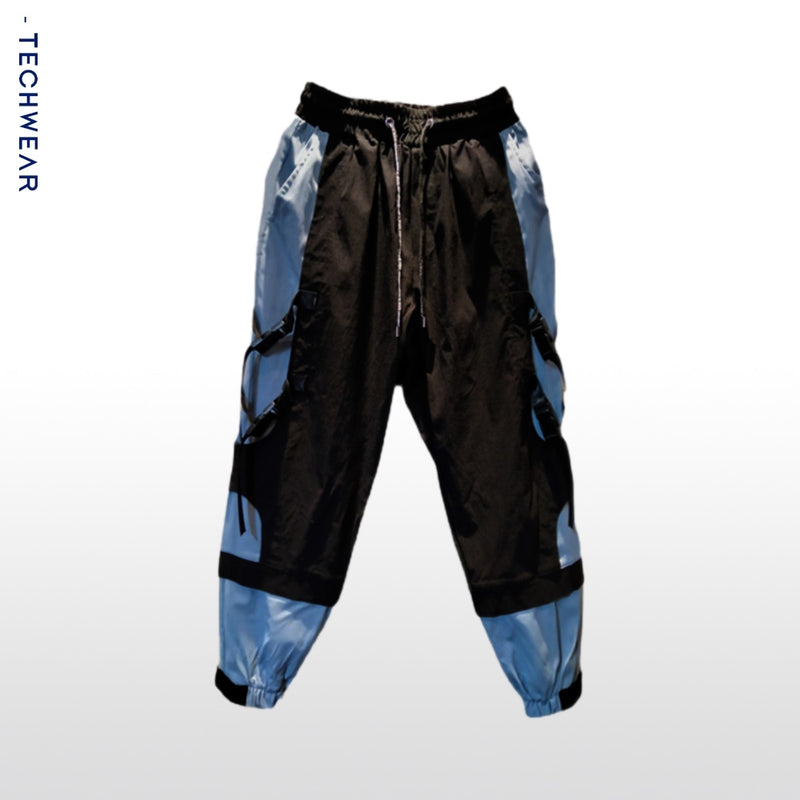 KT Blue Paneled High Street Cargo Pants