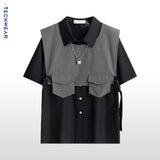 KT Fake Vest Shirt