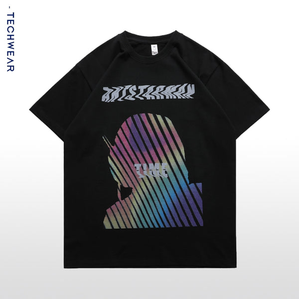 KT Messy Line Print T-Shirt