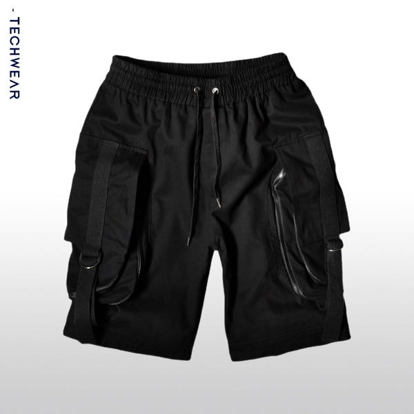 KT Dark Multi-Pocket Cargo Shorts