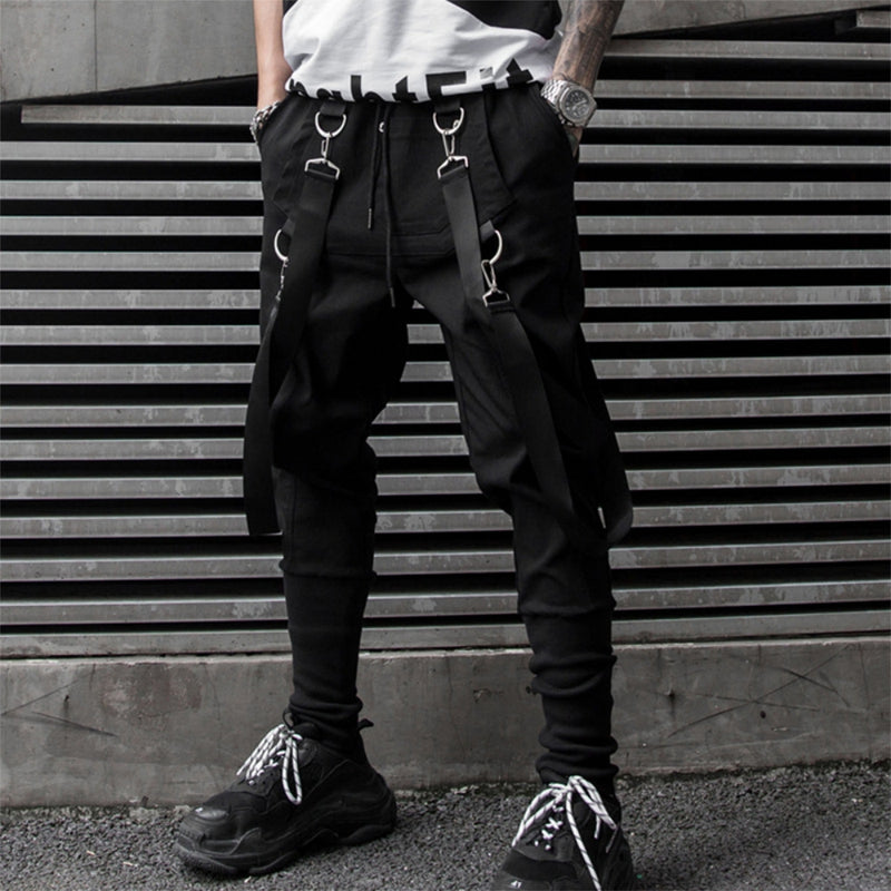 KT Black Tapered Cargo Pants