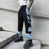 KT Blue Paneled High Street Cargo Pants